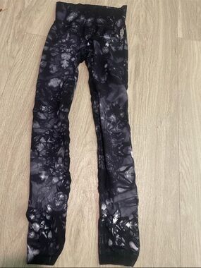 Free People Black Tie-Dye High-Waist Leggings